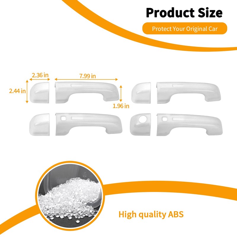 Hoolcar Exterior Door Handle Covers Outside Door Handle Cover Trim