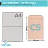 Triplast 100 x C5 Manilla Self Seal Security Envelopes (Size: