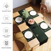 Encasa XO Dining Table Runner | Yarn Dyed Fine Ribbed
