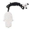 81stgeneration Women Men Hand Carved Bone Eye Hamsa Hand Pendant