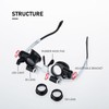 Loupe Magnifier Glasses Head Mount with LED Light Adjustable Glasses