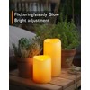 Homemory 3 Pack Flameless Candles, Outdoor Waterproof, Battery Operated LED