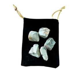 5pcs Natural Serpentine Stones 20mm-30mm 5pcs Raw Streamer Natural Serpentine Crystal for Jewelry Making (Serpentine, 5)