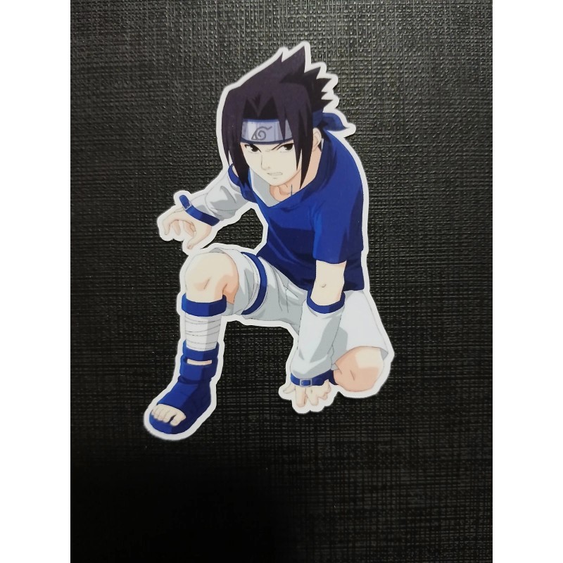 Naruto Sasuke Uchiha Glossy Sticker Anime Waterproof!