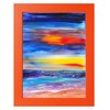 6x8 Orange MDF Picture Frame for Table Top and Wall