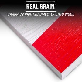 GoSports Wood Regulation Size Cornhole Set - Vintage Wood Designs, Light - Includes 8 All-Weather Bean Bags, Carrying Case and Rules