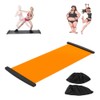 Slide Board with Shoe Cover Slimming Exercise Guide Slide Mat