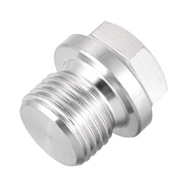 sourcing map M16 X 1.5 Male Outer Hex Head Plug - 304 Stainless Steel Solid Thread Corrosion Resistant Bung Plug Pipe Fitting