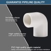 YOFASEN PVC 90° Angle Pipe Connector – Pack of 6