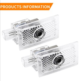 2 Pcs Never Fade Door Light Logo, Projection Ghost Shadow Welcome Puddle Light Compatible with Charger 2006~Present Accessories (Red SRT-cat Head)