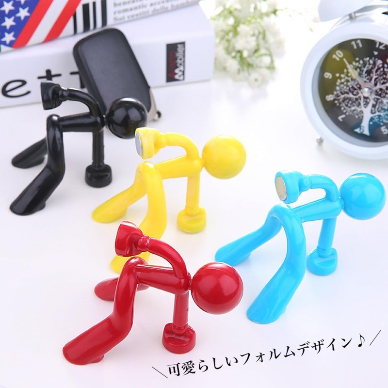 Queen-b Magnet, Human Shape, Set of 4 Colors, 3D, Stylish,