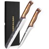Naitesen Professional Brisket Carving Knife Set for Men, Hand Forged