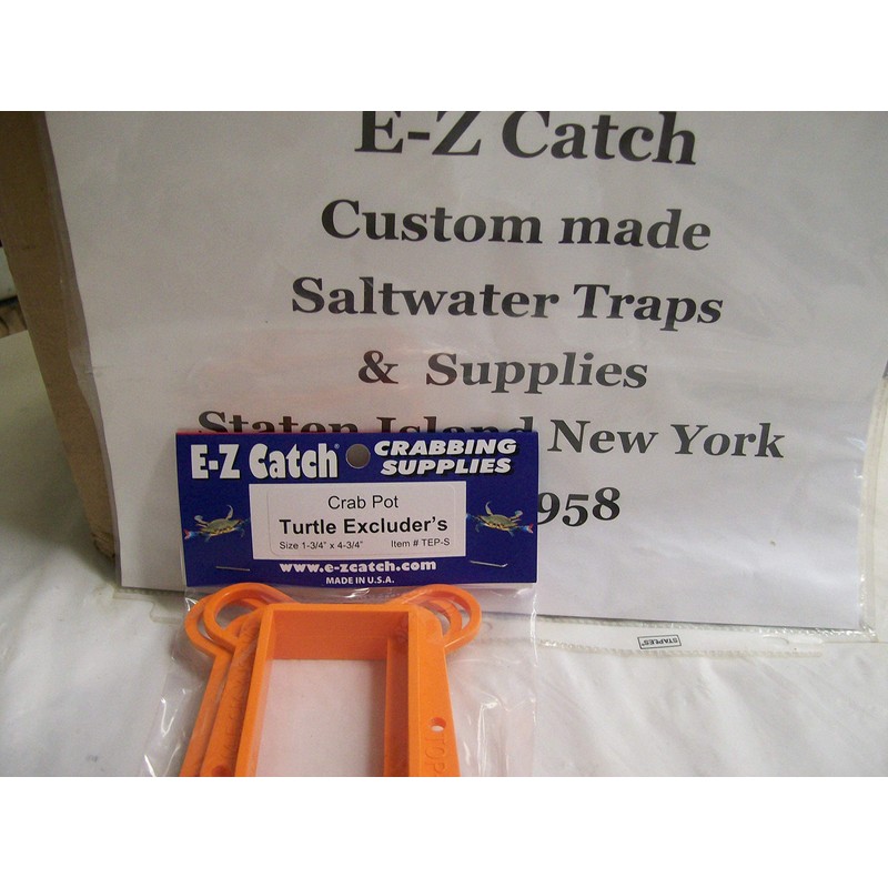 E-Z Catch 2-Pack Plastic Crab Pot Turtle Excluders Size 1-3/4"