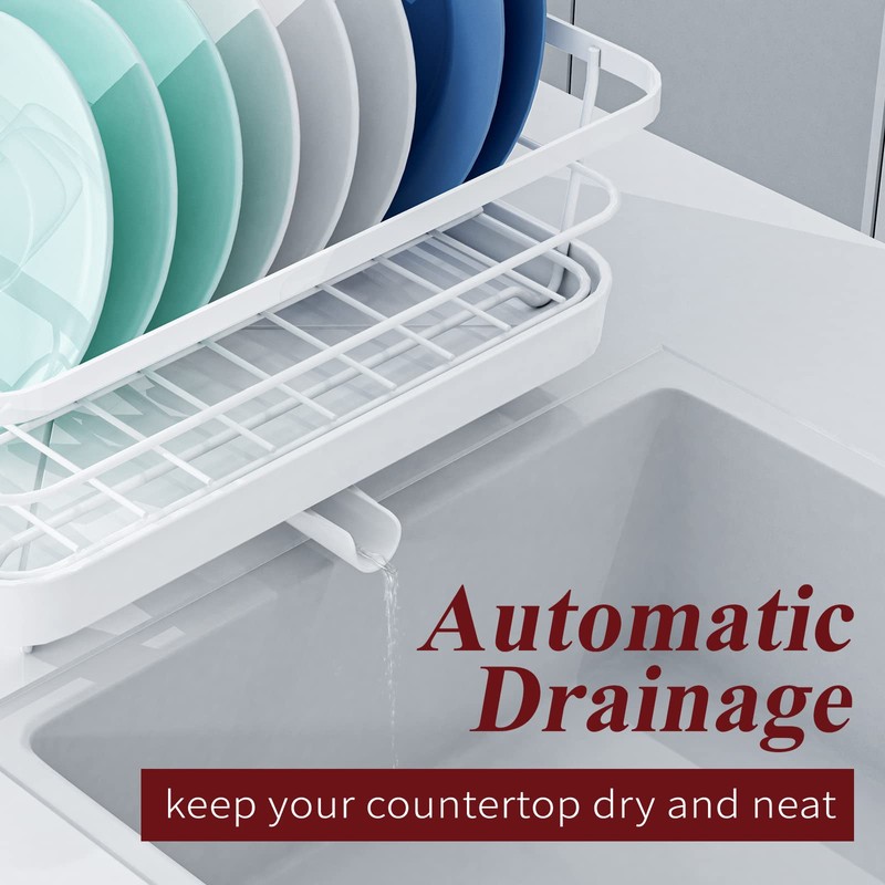 Sakugi Dish Drying Rack - Compact Dish Rack for Kitchen
