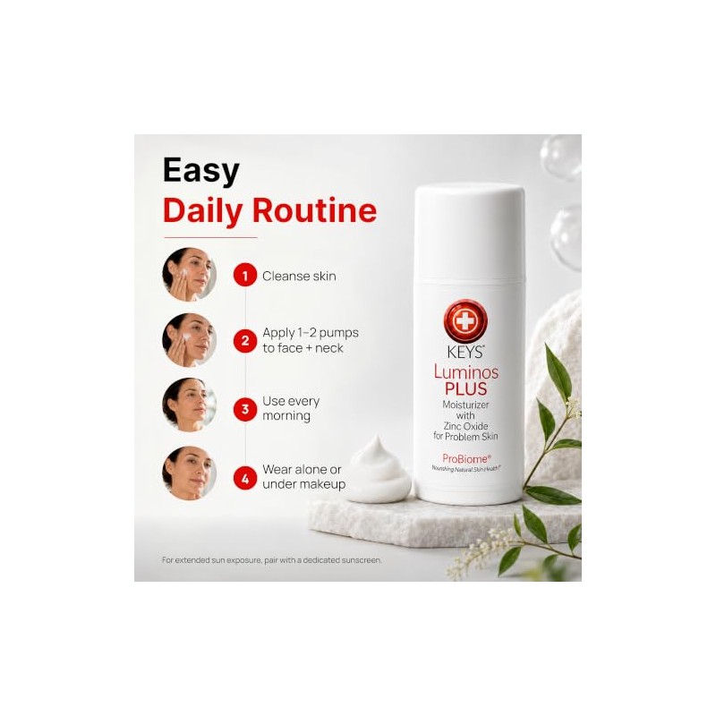 Keys Luminos PLUS with Zinc Oxide- Natural Sun Protection Lotion,