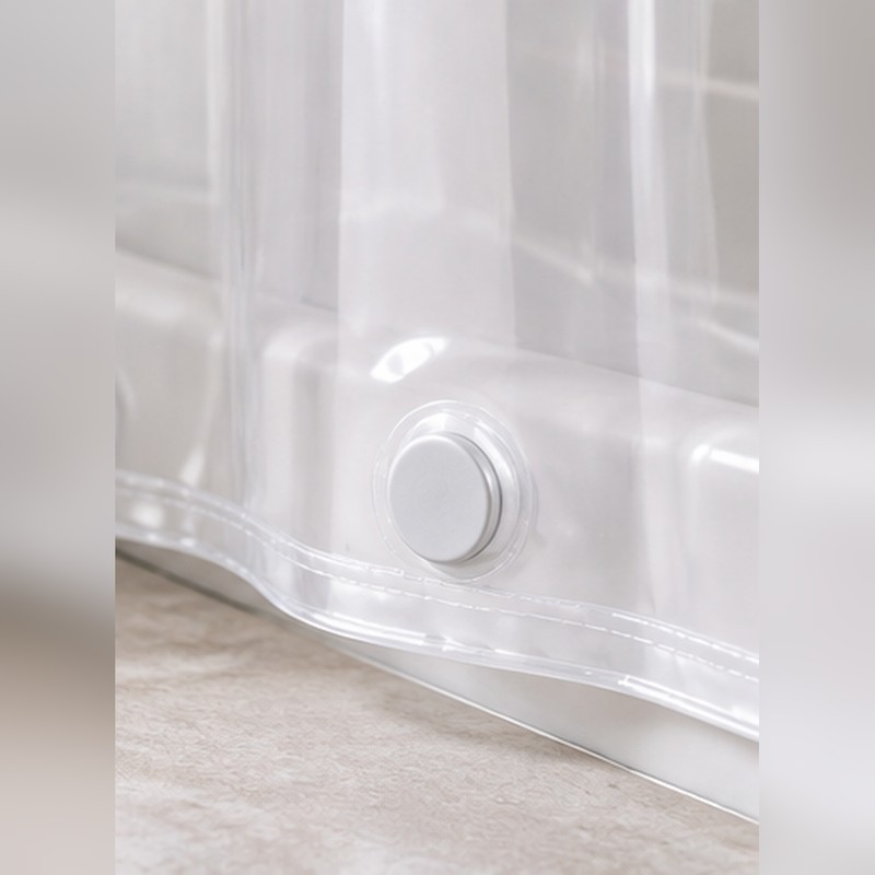 Clear PEVA Shower Curtain Liner for Bathroom – Waterproof Design