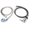 Shampoo Bowl Faucet Sprayer Kit 39.4in Hand Twist Faucet 47.2in