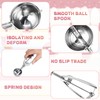 Stainless Steel Trigger Ice Cream Scoop Set – 4-Piece Professional