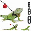 3 Packs Bearded Dragon Harness and Leash Adjustable(S,M,L) - Soft