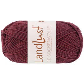 LANA GROSSA Landlust Sock Wool 50 g Classic Sock Yarn in Elegant Melange Colours Made from 80% Virgin Wool (Merino) and 20% Polyamide 50 g Machine Washable Wool for Knitting and Crocheting 210 m Yarn