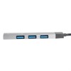TECHZONE Hub 4 Puertos USB Tipo C (1 Puerto USB