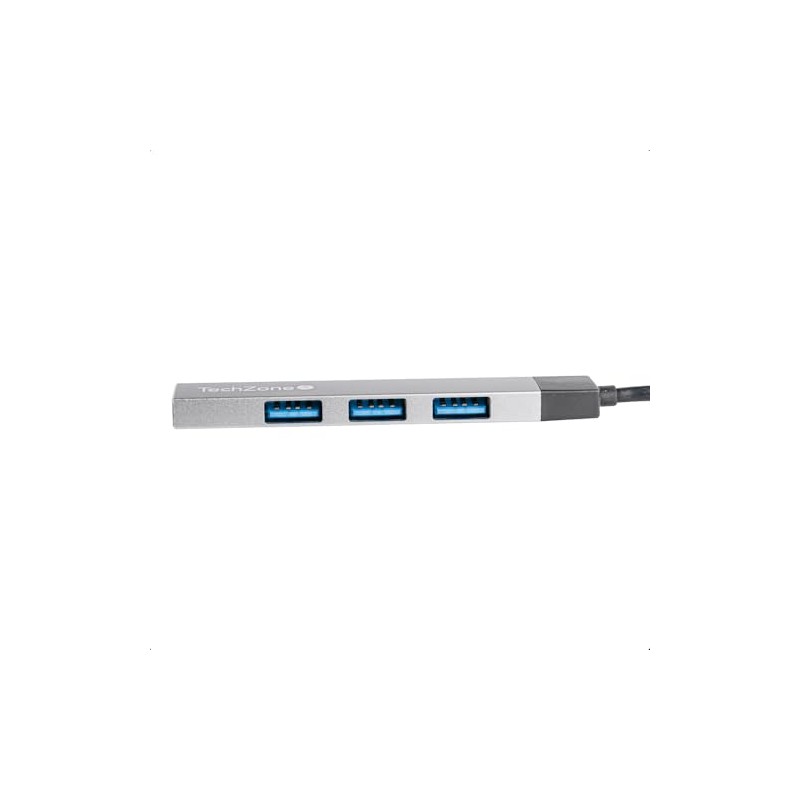 TECHZONE Hub 4 Puertos USB Tipo C (1 Puerto USB