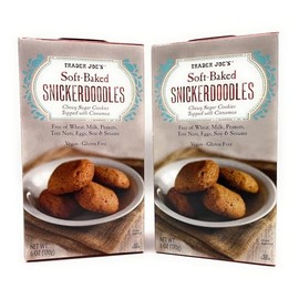 2 Pack of Soft-Baked Gluten Free Snickerdoodles Chewy Sugar Cookies by Trader Js 6oz (170g)