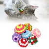 8pcs Cat Ball Toys Elastic Soft Colorful Interactive Chasing Chewing