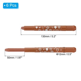 PATIKIL Watercolor Gel Crayon, 6Pcs Washable Twist Crayons for Coloring, Drawing, Painting, Coffee