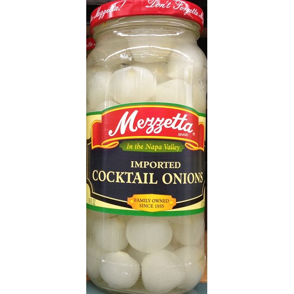 Mezzetta Imported Cocktail Onions 16 Ounce (Pack of 2)