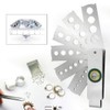 Gem Measuring Tool Jewelry Equipment Accessory Diamond Gem Fan Gauge