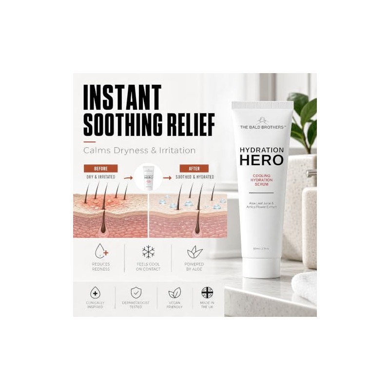 The Bald Brothers Hydration Hero Scalp Serum & Bald Head