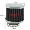 Ager Oval Power Filter Gun Meta x Black 54mm 4pcs