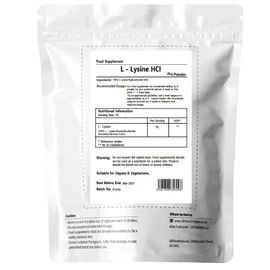 UKHealthHouse L-Lysine Powder, High Potency Essential Amino Acid, Vegan, Food Supplement, Premium Amino Acid Range, Essential Amino Acid, Gluten Free (4kg)