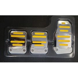 Pilot Motorsports Chrome Plated Aluminum Racing Pedals For Manual Transmission.