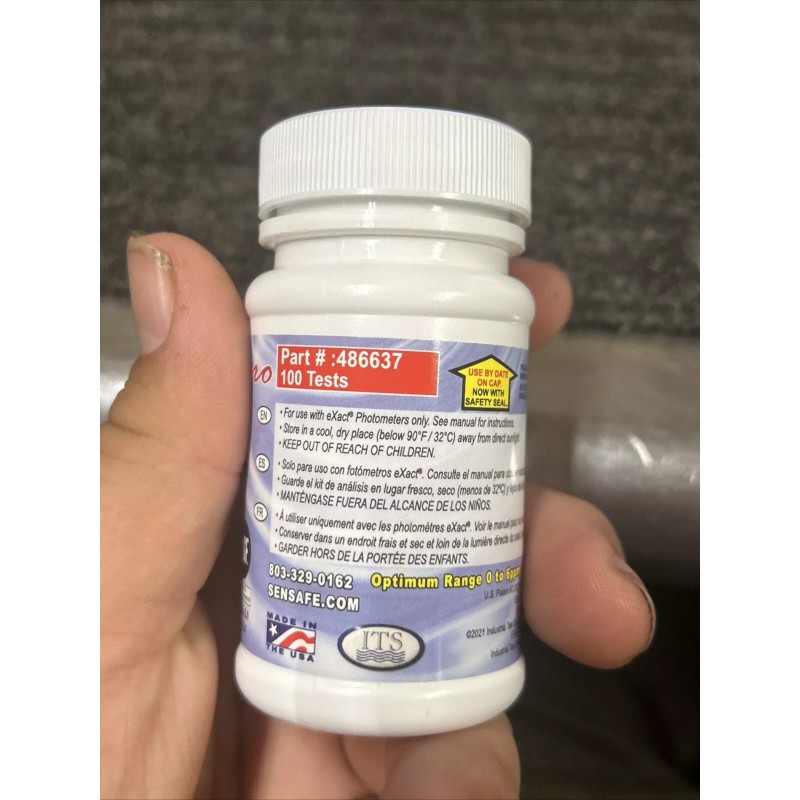 Industrial Test Systems 486637 Test Strips: Free Chlorine, 1PK