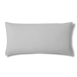 ESTELLA Kissenbezug Feinjersey | Platin | 40x80 cm | ideale Passform und praktischer Reißverschluss | trocknerfeste und bügelfreie Kissenhülle aus 100% Baumwolle