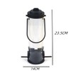 2 Pack Black Bird Feeders for Outdoors ， Hanging Durable