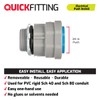 QuickFitting 3/4 inch Junction Box Connector | Push Install PVC