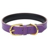 Aolove Basic Classic Padded Leather Pet Collars for Cats Puppy