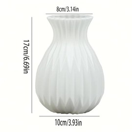 Generic Vase Creative Plastic Vase,Minimalist Modern Home, Hydroponic Creative Flower Arrangement, Geometric Design Decorative Flowers Desktop Decorative