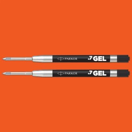 Parker Jotter Originals Gel Ink Refills | Black Gel Ink Refills | Medium Tip (0.7mm) | Pack of 2