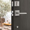 Natsukage Front Door Handle Front Door Lock Set Satin Nickel