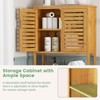VIAGDO Over The Toilet Storage Cabinet, Tall Bathroom Cabinet Organizer