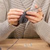 Siqian 4PCS Knitting Crochet Loop Rings, Adjustable Tension Rings for