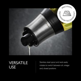 Cole & Mason H103069U Aceitera/Vinagrera Duo, Vidrio, 23 cm, Multicolor