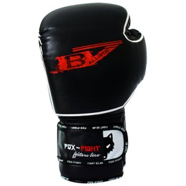 B7 Boxing Gloves Professional High Quality Genuine Leather Sandbag Training Sparring Muay Thai Kickbox Freefight Martial Arts BJJ Punch Bag Gloves FOX-FIGHT 14 oz Black