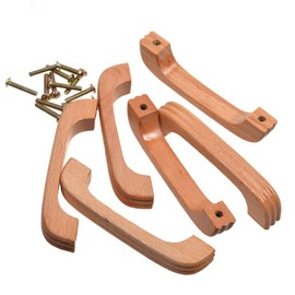 Cosmos 6 PCS Wood Cabinet Drawer Handles Pulls with Screws