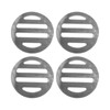 NGe 4Pcs Silver Tone 304 Stainless Steel Round Floor Drain