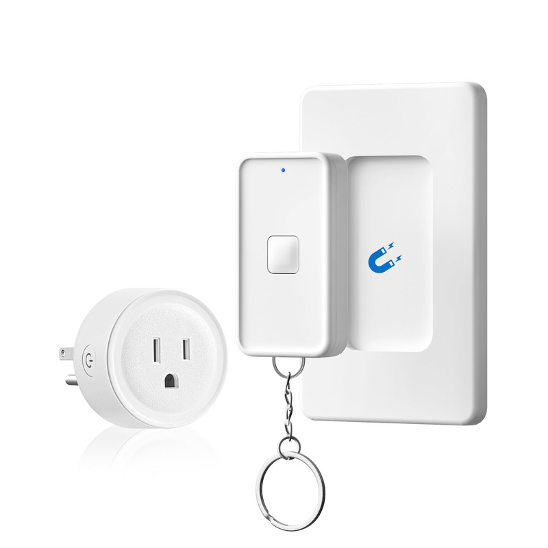 Remote Control Outlet, WILAWELS Remote Outlet Switch with Magnetic Base,
